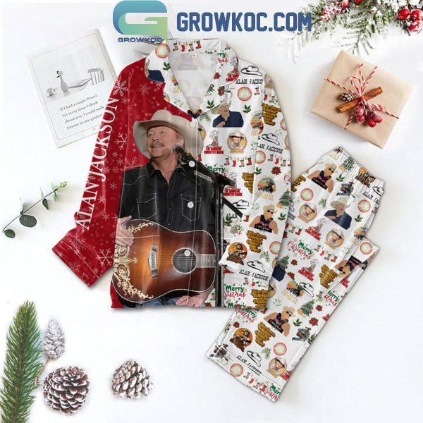 Alan Jackson I’m Bringin’ Country Back Merry Christmas Polyester Pajamas Set