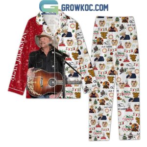 Alan Jackson I’m Bringin’ Country Back Merry Christmas Polyester Pajamas Set