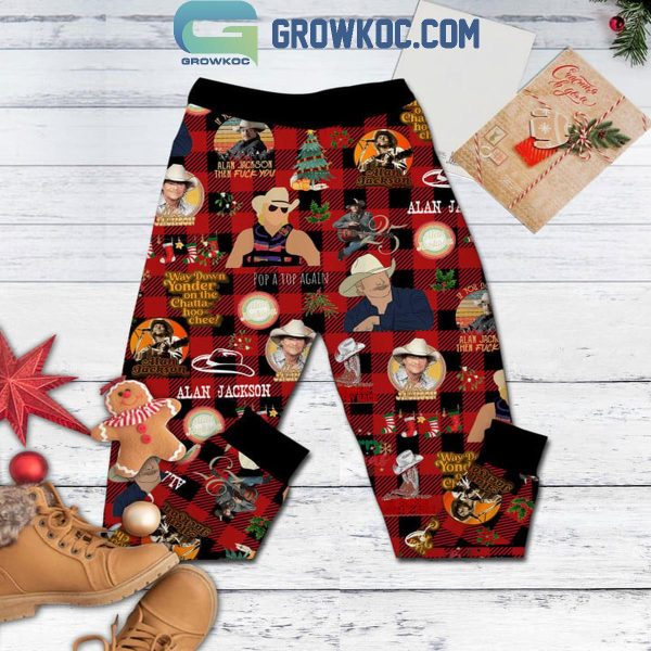 Alan Jackson Is All I Want For Christmas Fleece Pajamas Set