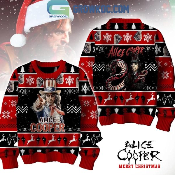 Alice Cooper Merry Christmas We Need You Ugly Sweater