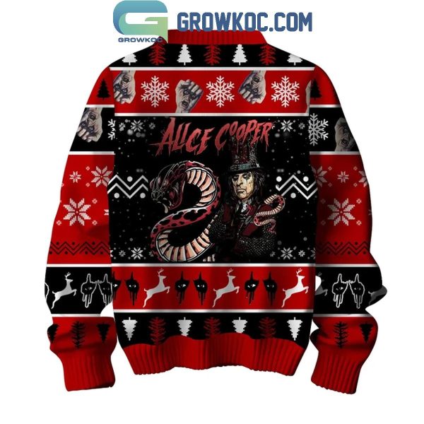 Alice Cooper Merry Christmas We Need You Ugly Sweater