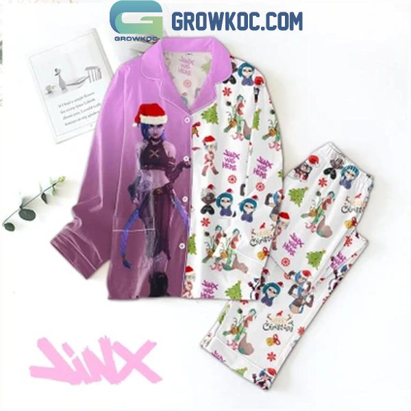 Arcane Jinx Saviors League Of Legends 2024 Christmas Polyester Pajamas Set