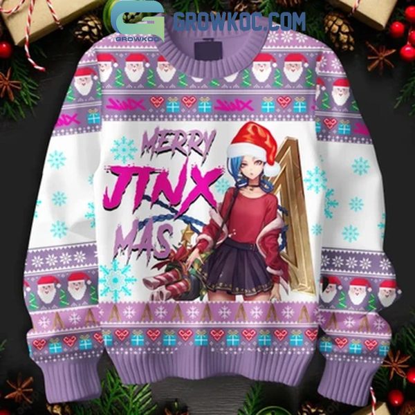 Arcane League Of Legends Merry Jinxmas Christmas 2024 Ugly Sweater