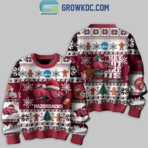 Arkansas Razorbacks Football They Not Like Us Christmas Ugly Sweater