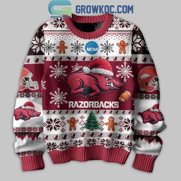 Arkansas Razorbacks Football They Not Like Us Christmas Ugly Sweater