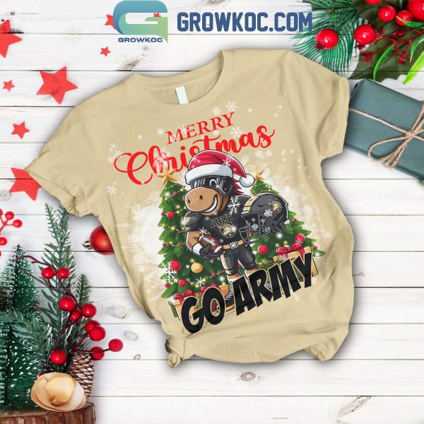 Army Black Knights Football Merry Christmas Go Army Fleece Pajamas Set