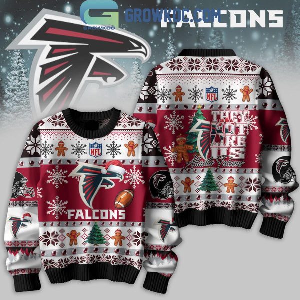 Atlanta Falcons 2024 They Not Like Us Falcons Christmas Ugly Sweater