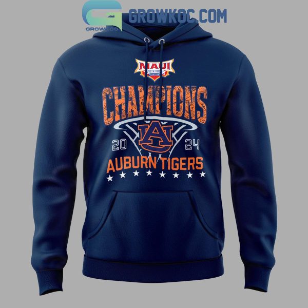 Auburn Tigers 2024 Champions Men’s Basketball Maui Invitation Hoodie T-Shirt