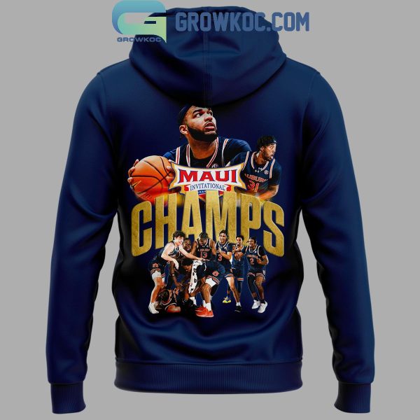 Auburn Tigers 2024 Champions Men’s Basketball Maui Invitation Hoodie T-Shirt