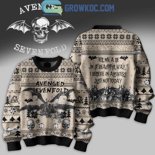 Avenged Sevenfold Tell me A Lie In A Beautiful Day Christmas Ugly Sweater