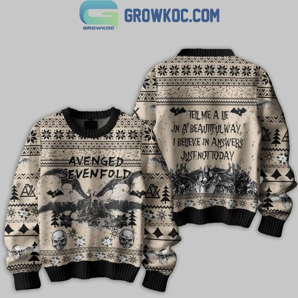 Avenged Sevenfold Tell me A Lie In A Beautiful Day Christmas Ugly Sweater