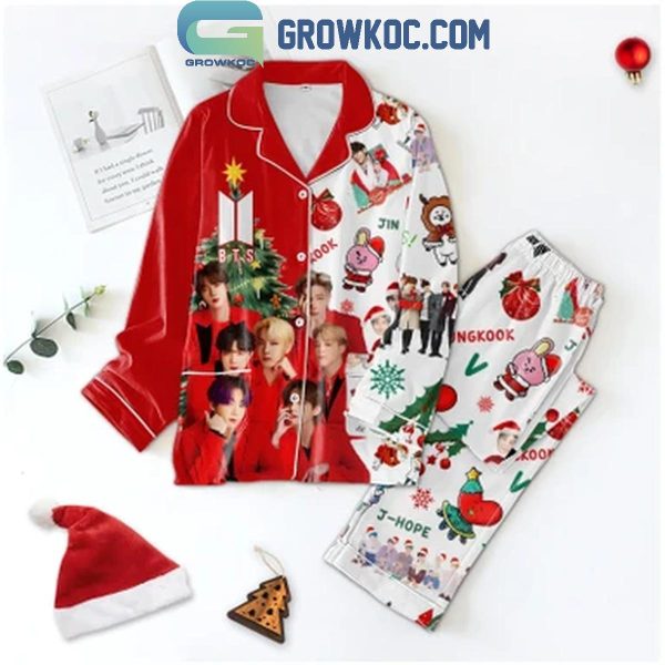 BTS Merry Christmas Army Love 2024 Polyester Pajamas Set