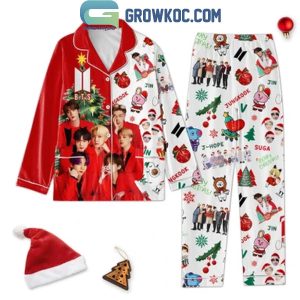 BTS Merry Christmas Army Love 2024 Polyester Pajamas Set