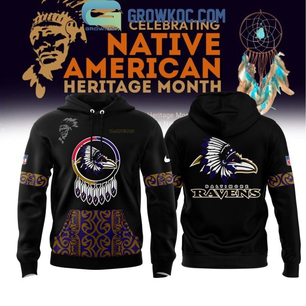 Baltimore Ravens Proud Of Native American Heritage Month 2024 Hoodie T-Shirt