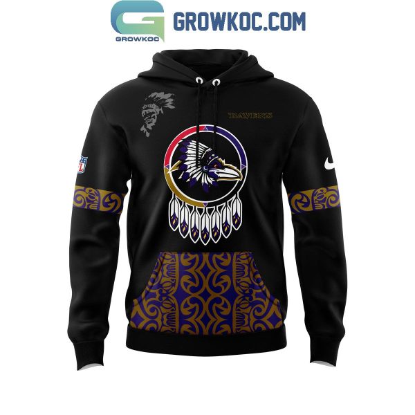 Baltimore Ravens Proud Of Native American Heritage Month 2024 Hoodie T-Shirt