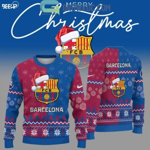 Barcelona Christmas 2024 Barca Happy Holidays Ugly Sweater