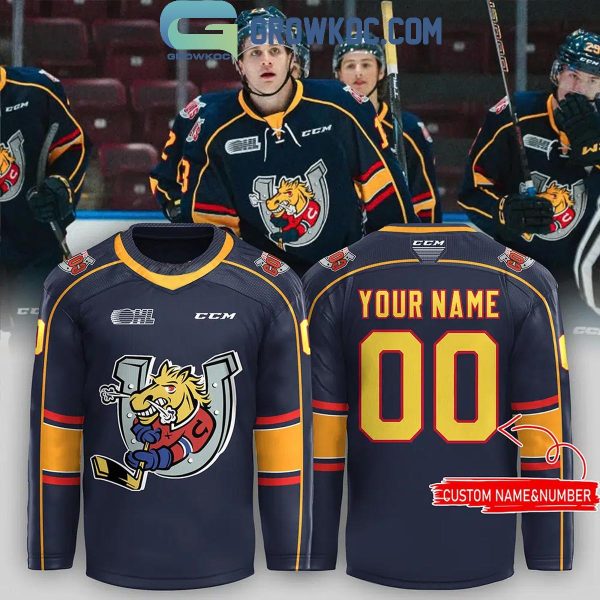 Barrie Colts Charlie Horse 2024 Personalized Hockey Jersey