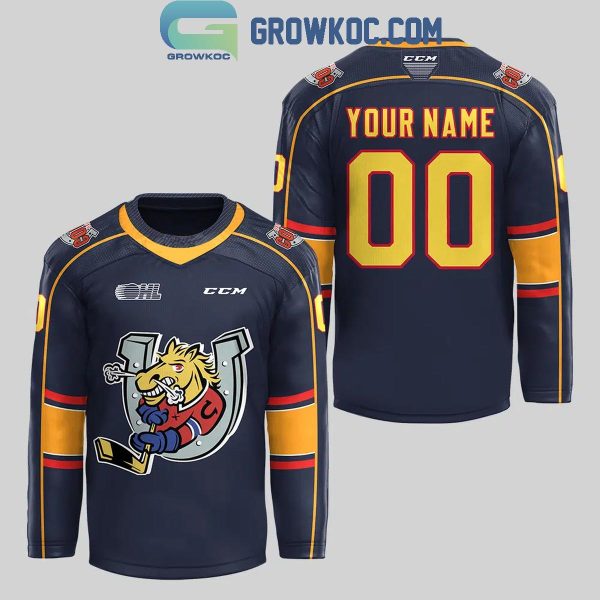 Barrie Colts Charlie Horse 2024 Personalized Hockey Jersey