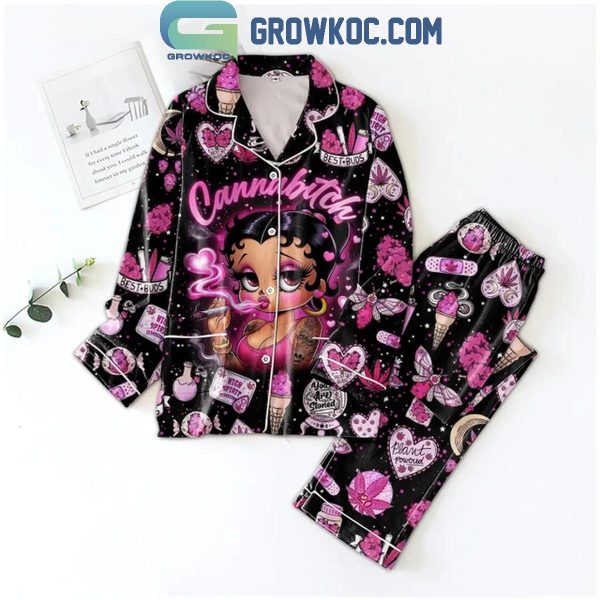 Betty Boop Cannabitch High Spirit Polyester Pajamas Set