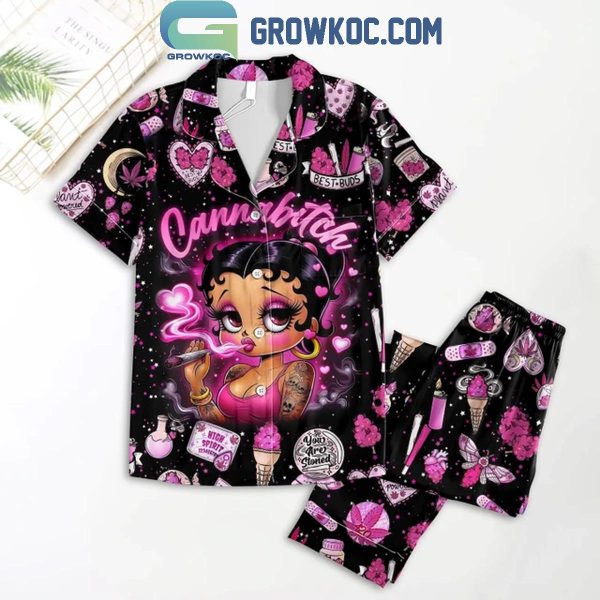 Betty Boop Cannabitch High Spirit Polyester Pajamas Set