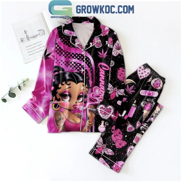 Betty Boop High Spirit For Cannabitch Polyester Pajamas Set