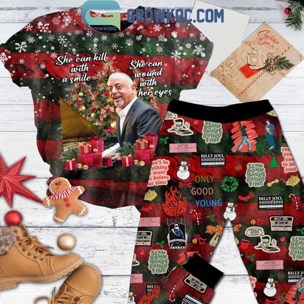 Billy Joel Only The Good Die Young Christmas Fleece Pajamas Set