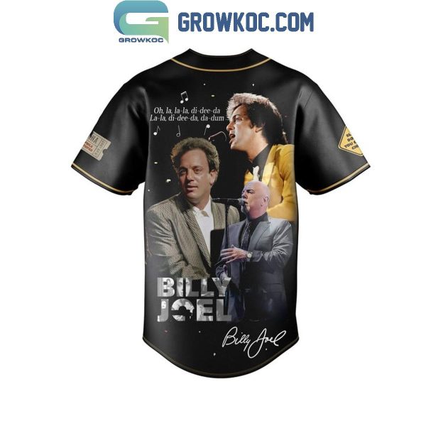 Billy Joel Piano Man La-la Di-Dee-Da Da-Dum Baseball Jersey