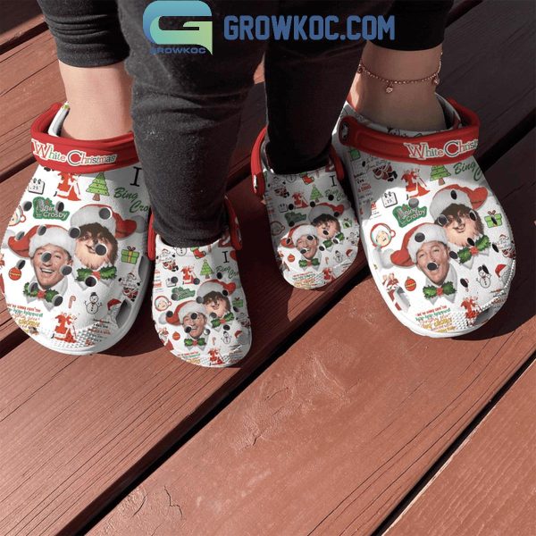 Bing Crosby White Christmas The Happiest Holidays Crocs Clogs