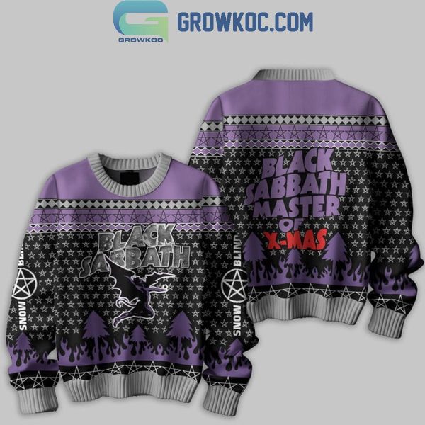 Black Sabbath Merry Christmas 2024 Snow Blind Ugly Sweater