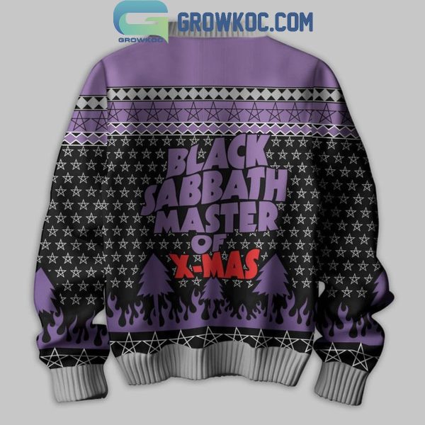 Black Sabbath Merry Christmas 2024 Snow Blind Ugly Sweater