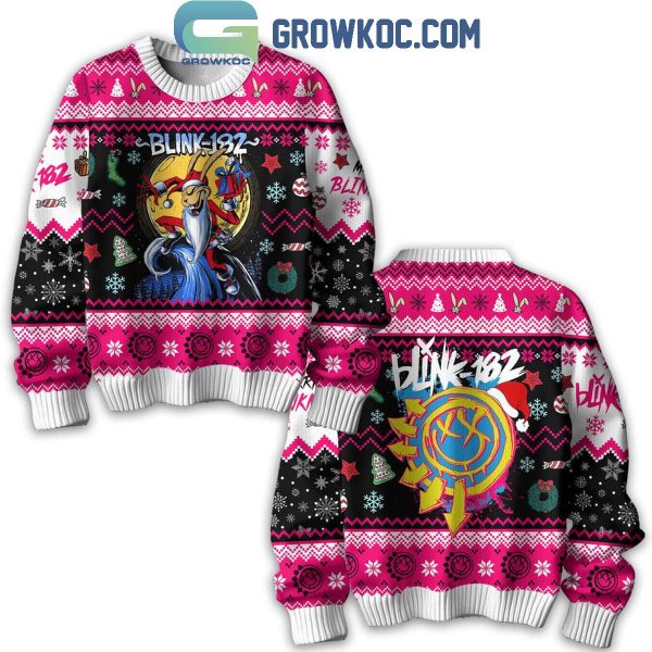 Blink-182 Be Merry Christmas Pop Punk Ugly Sweater