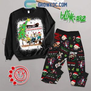 Blink-182 I Won’t Be Home For Christmas 2024 Fleece Pajamas Set Long Sleeve