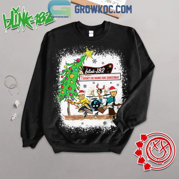 Blink-182 I Won’t Be Home For Christmas 2024 Fleece Pajamas Set Long Sleeve