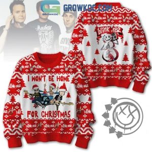 Blink-182 I Won’t Be Home For Christmas 2024 Happy Holidays Ugly Sweater