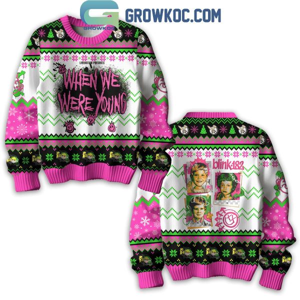 Blink-182 When We Were Young Christmas Ugly Sweater