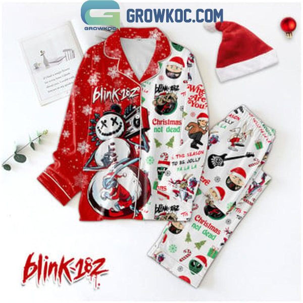 Blink-182 Where Are You 2024 Christmas Polyester Pajamas Set