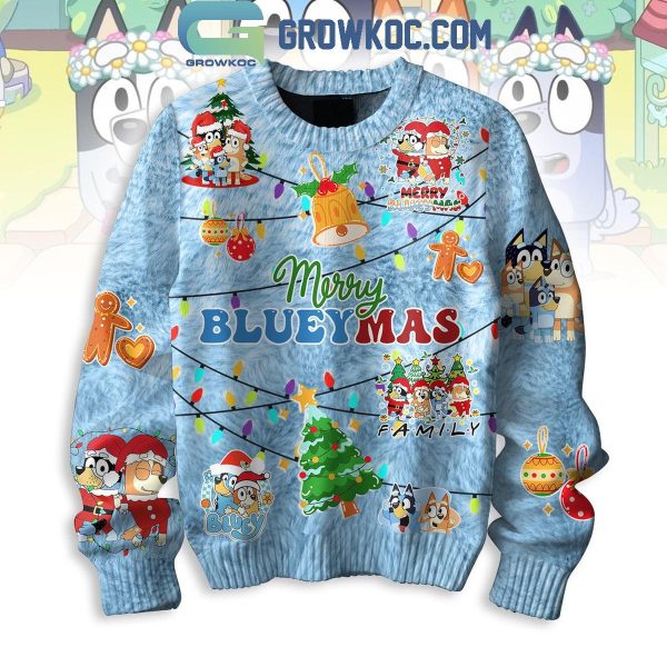 Bluey Merry Blueymas 2024 Fan Christmas Ugly Sweater