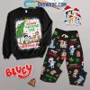 Snoopy It’s Not What Under The Christmas Tree Black Fleece Pajamas Set Long Sleeve