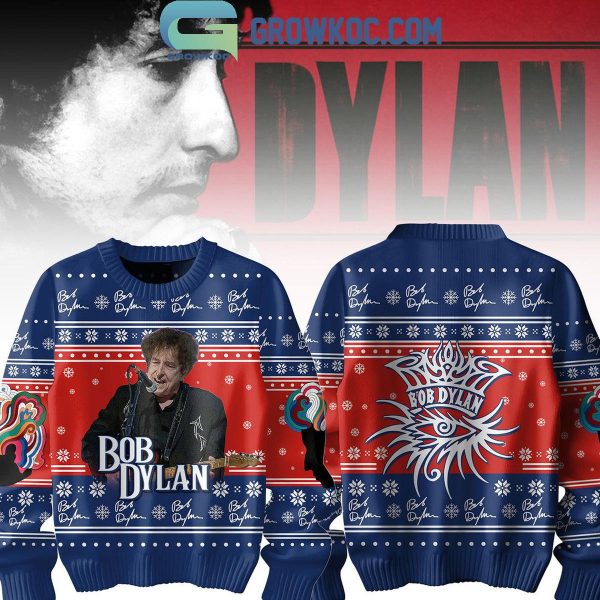 Bob Dylan A Complete Unknown 2024 Christmas Ugly Sweater