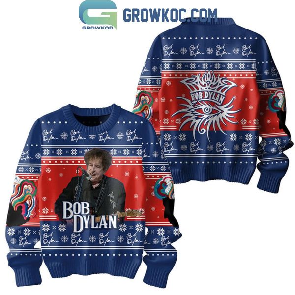 Bob Dylan A Complete Unknown 2024 Christmas Ugly Sweater