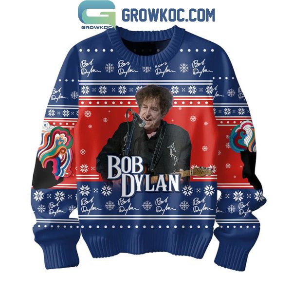 Bob Dylan A Complete Unknown 2024 Christmas Ugly Sweater