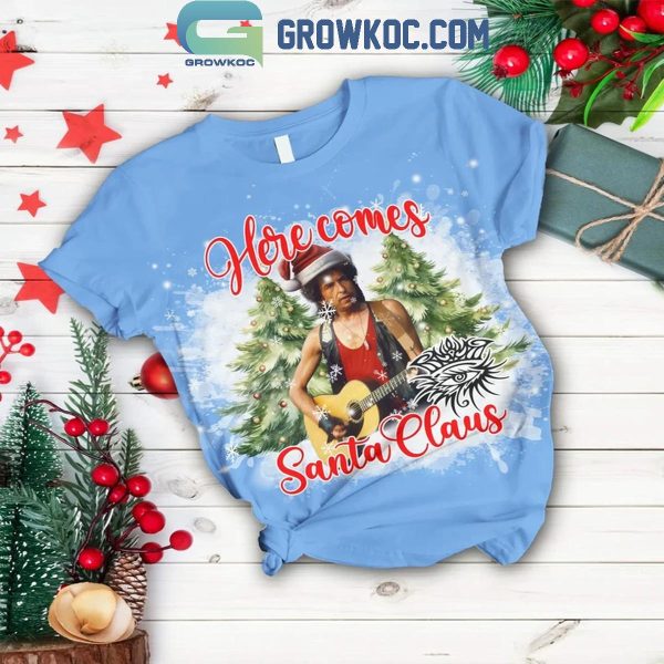 Bob Dylan Here Comes Santa Claus Christmas 2024 Fleece Pajamas Set