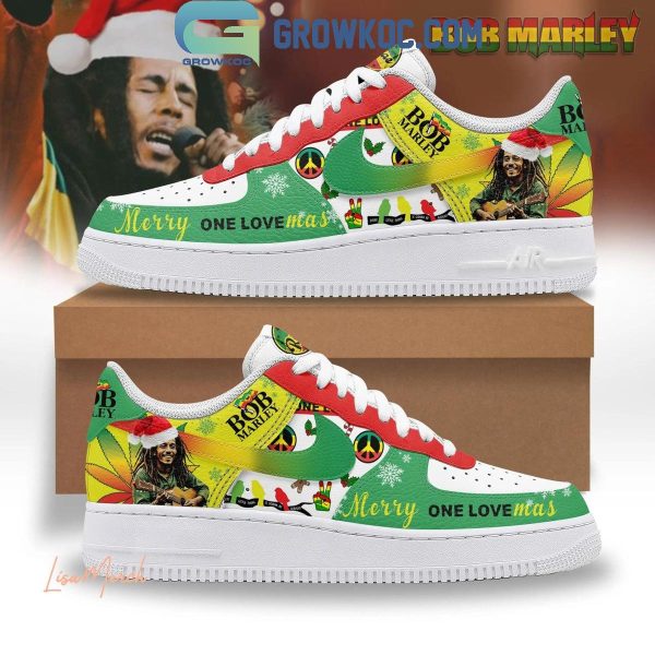 Bob Marley Merry One Lovemas Christmas Air Force 1 Shoes