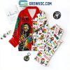 George Strait Santa Favorite Country Song Christmas Polyester Pajamas Set