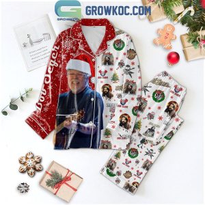 Bob Seger Rock And Roll Never Forget Christmas Polyester Pajamas Set