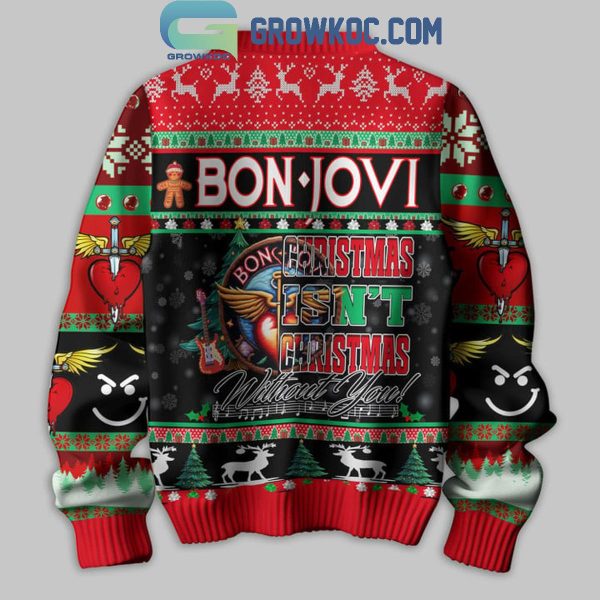 Bon Jovi Christmas Isn’t Christmas Without You Ugly Sweater