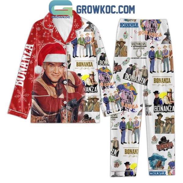 Bonanza Ponderosa Ranch Merry Christmas Polyester Pajamas Set