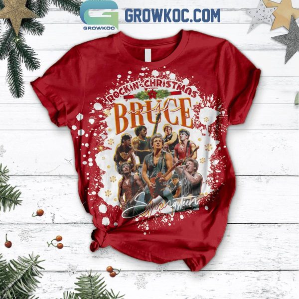 Bruce Springsteen And E Street Band Rockin’ Christmas Fleece Pajamas Set