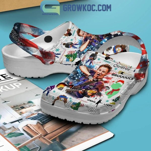 Bruce Springsteen Merry Christmas And Happy New Year 2025 Crocs Clogs