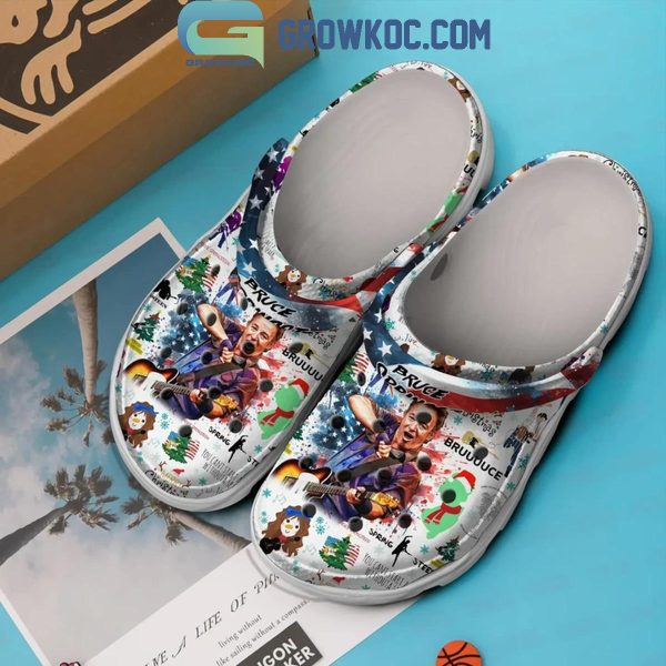 Bruce Springsteen Merry Christmas And Happy New Year 2025 Crocs Clogs